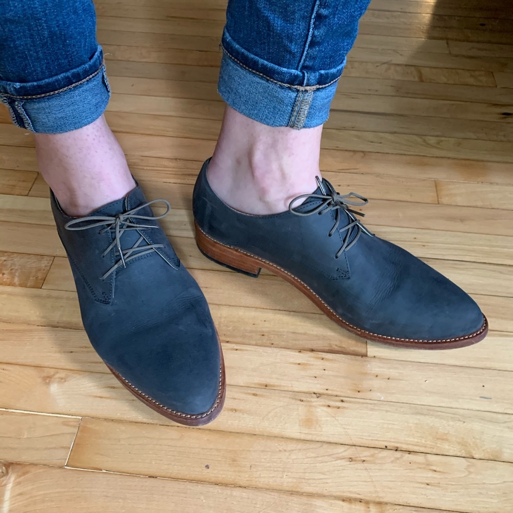 Nisolo James Oxfords • Slate Gray